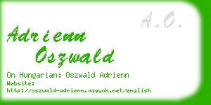 adrienn oszwald business card
